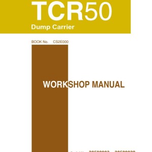 Takeuchi TCR50 Operators Parts Maintenance Manual