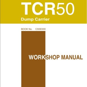Takeuchi TCR50 Parts Workshop Operators Manual