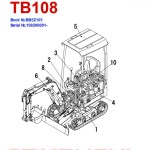 Takeuchi TB108 Parts Workshop Operators Manual