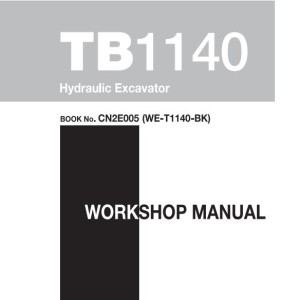Takeuchi TB1140 Operators Parts Workshop Manual