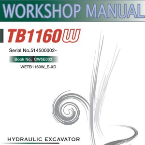 Takeuchi TB1160W Operators Parts Workshop Manual