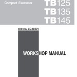Takeuchi TB125 TB135 TB145 Parts Workshop Operators Manual