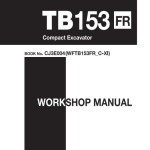 Takeuchi TB138FR TB153FR TB180FR Workshop Parts Operators Manual