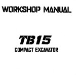 Takeuchi TB15 Operators Parts Workshop Manual
