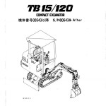 Takeuchi TB15 Parts Workshop Operators Manual