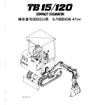 Takeuchi TB15 Parts Workshop Operators Manual