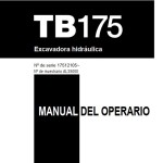 Takeuchi TB175 Operators Parts Workshop Manual