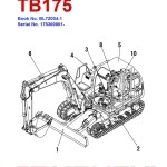 Takeuchi TB175 Parts Workshop Operators Manual