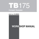 Takeuchi TB175 Parts Workshop Operators Manual