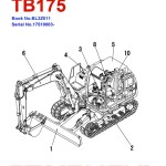 Takeuchi TB175 Parts Workshop Operators Manual