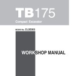 Takeuchi TB175 Workshop Parts Operators Manual