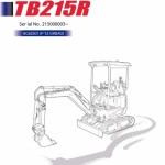 Takeuchi TB215R Workshop Operators Parts Manual