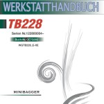 Takeuchi TB228 TB235 TB250 Parts Workshop Operators Manual