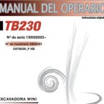 Takeuchi TB230 Operators Parts Workshop Manual