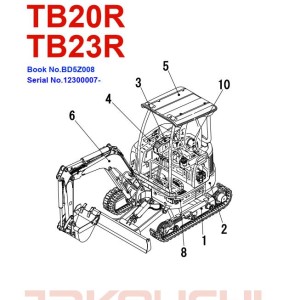 Takeuchi TB23R Workshop Parts Operators Manual