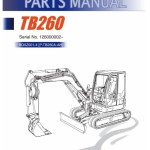 Takeuchi TB260 Parts Workshop Operators Manual