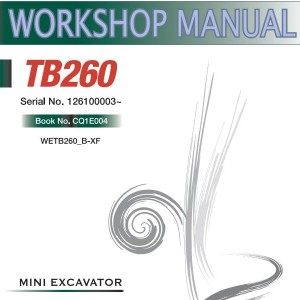 Takeuchi TB260 Workshop Parts Operators Manual