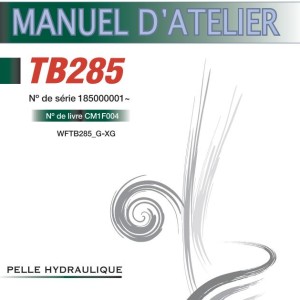 Takeuchi TB285 TB290 Parts Workshop Operators Manual