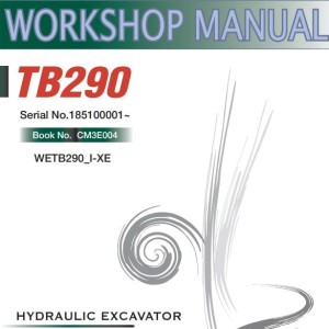 Takeuchi TB285 TB290 Workshop Operators Parts Manual