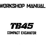 Takeuchi TB45 Operators Parts Workshop Manual