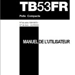 Takeuchi TB53FR Parts Workshop Operators Manual