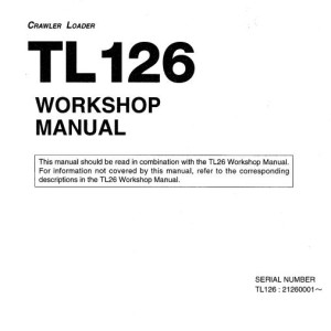 Takeuchi TL126 Workshop Parts Operators Manual