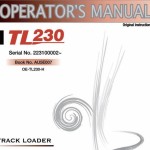 Takeuchi TL230 Operator Parts Workshop Manual