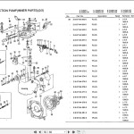 Isuzu Engine 4JG2PJ Series For TCM FHD20Z2 To FHD30Z5 Parts Manual PE-4JG2E