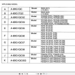 Isuzu Engine A-6BG1 Series For TCM E835 To FD45Z7 Parts Manual PE-A-6BG1QCF