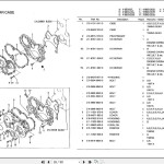 Isuzu Engine A-6BG1 Series For TCM E835 To FD45Z7 Parts Manual PE-A-6BG1QCF