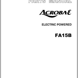 TCM Acroba FA15B Parts Manual FB-80BB