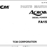 TCM Acroba FA15D Parts Catalog PF-09MA