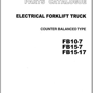 TCM FB10-7 FB15-7 FB15-17 Parts Catalog FB-81BB