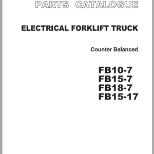 TCM FB10-7 FB15-7 FB18-7 FB15-17 Parts Catalog FB-B1BE
