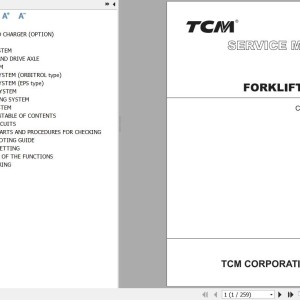 TCM FB10 FB15 FB18 FB20 FB25 FB30 FB35-8 (LB,V,S) Service Manual SEB-7P0BE