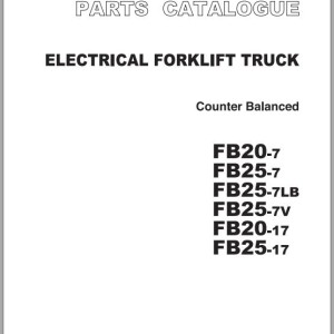 TCM FB20-7 FB25-7 FB20-17 FB25-17 Parts Catalog PB-B1KE