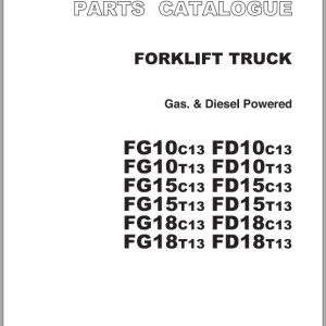 TCM FD10 FD15 FD18 FG10 FG15 FG18C13-T13 Parts Catalog PF-0A2A