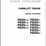 TCM FD20 FD25C18-T18-C7-T7-W7 Parts Catalog PF-42AA