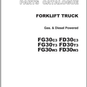 TCM FD30 FG30C3-T3-W3 Parts Catalog PF-2B8D