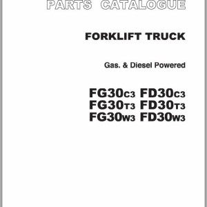 TCM FD30 FG30C3-T3-W3 Parts Catalog PF-2P8C