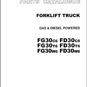 TCM FD30 FG30C6-T6-W6 Parts Catalog PF-36PC