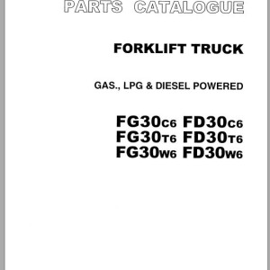 TCM FD30 FG30C6-T6-W6 Parts Catalog PF-36PD