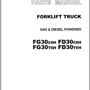 TCM FD30 FG30C6H-T6H Parts Manual PF-37FA