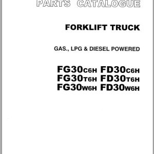 TCM FD30 FG30C6H-T6H-W6H Parts Catalog PF-37FD