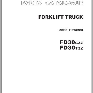 TCM FD30C3Z FD30T3Z Parts Catalog PF-2U8A