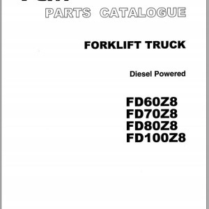 TCM FD60Z8 FD70Z8 FD80Z8 FD100Z8 Parts Catalog PF-30CH