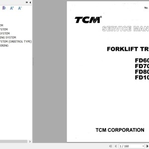 TCM FD60Z8 FD70Z8 FD80Z8 FD100Z8 Service Manual SEF-30CBE