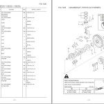 TCM FD60Z8-L19 Isuzu Engine A-6BG1QC to A-6BG1QC09 Parts Catalog PCEJE-24T17M