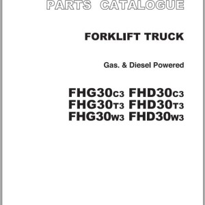 TCM FHD30 FHG30C3-T3-W3 Parts Catalog PF-2E8D