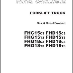 TCM FHD(G)15 FHD(G)18C3-T3 Parts Catalog PF-0B6A